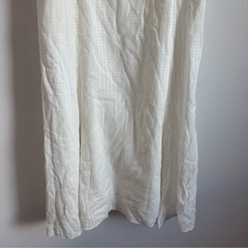 H by Halston‎ Cold Shoulder White Midi Dress Size: 8 - Picture 3 of 9